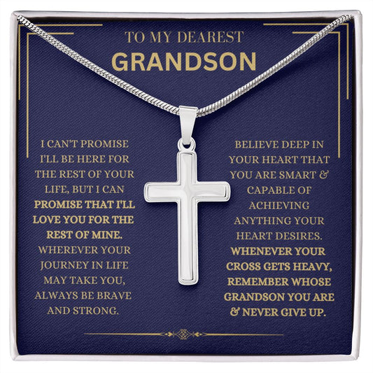 [NEARLY SOLD OUT] Grandson, Never Give Up - Cross Necklace